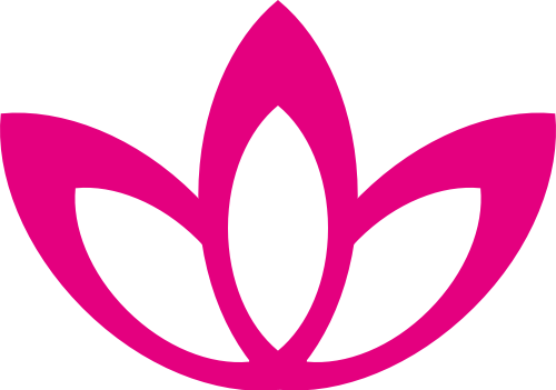 粉色花朵矢量logo图标