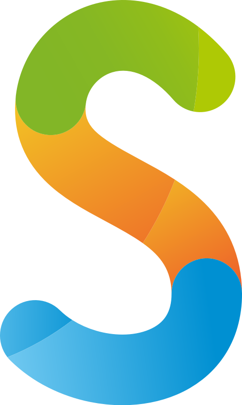 彩色字母S矢量logo图标