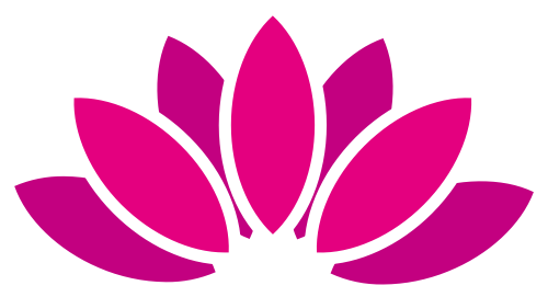 粉色花朵矢量logo图标