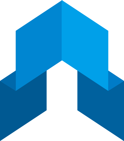 蓝色折纸矢量logo图标 logo png