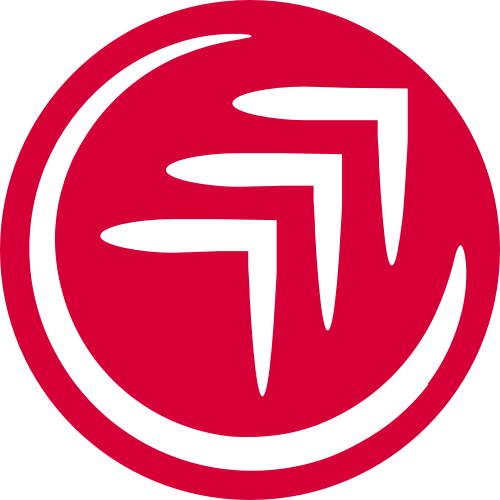 红色箭头圆形矢量logo图标 logo png