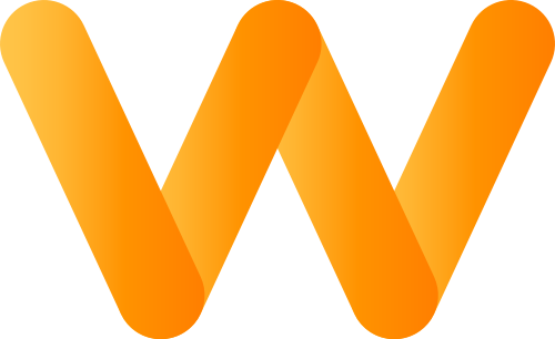 黄色字母W矢量logo图标