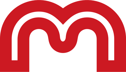 红色字母M矢量logo图标