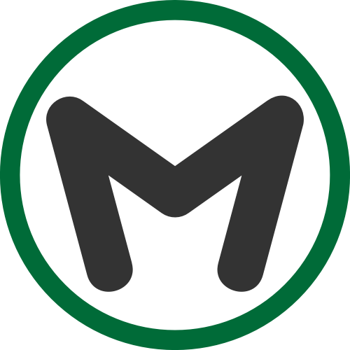 绿色字母M矢量logo图标