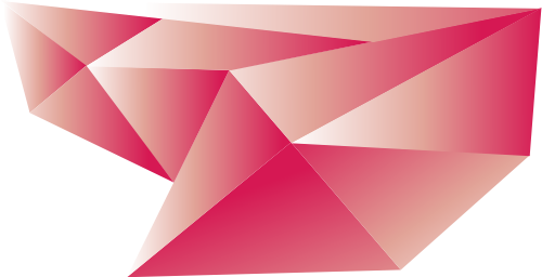 红色抽象立方体矢量logo图标