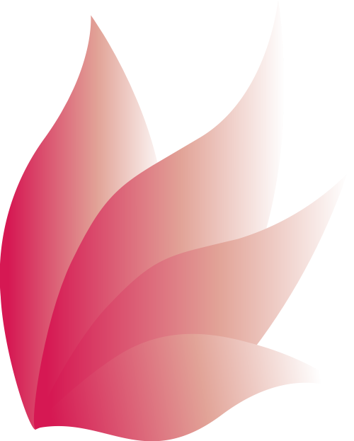 红色粉色渐变翅膀矢量logo图标 logo png