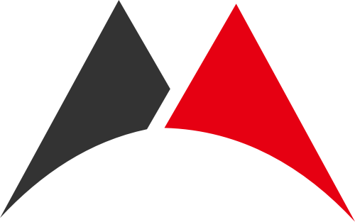 红色黑色字母M矢量logo图标 logo png