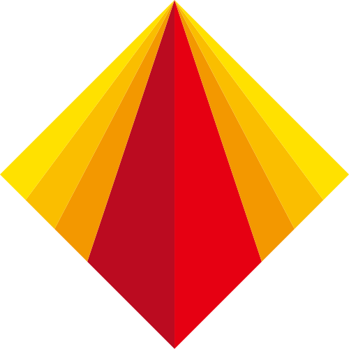 黄色红色正方形矢量logo图标