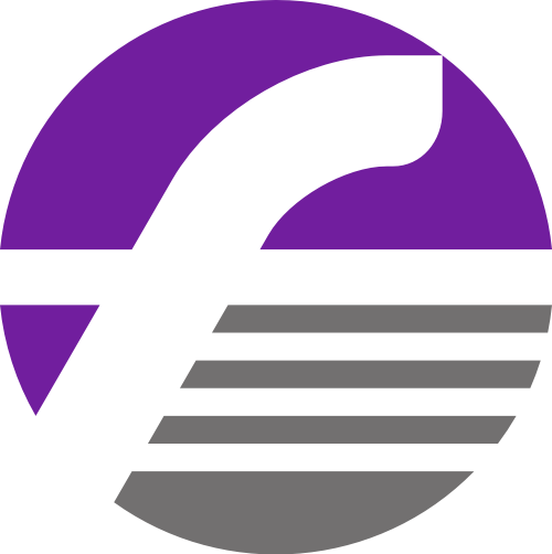 紫色圆形矢量logo图标