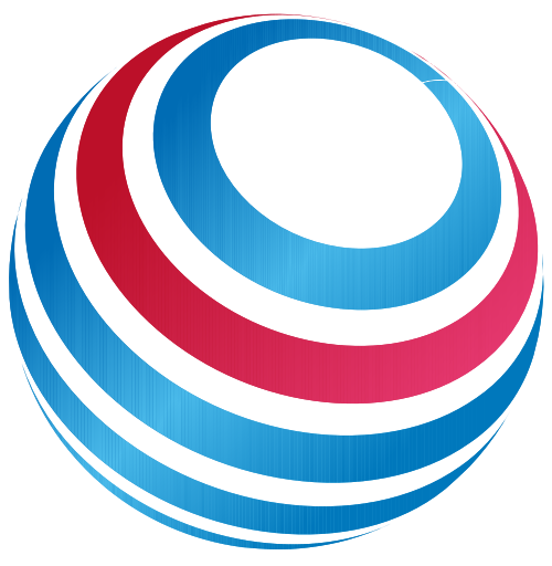 蓝色红色球体矢量logo图标 logo png