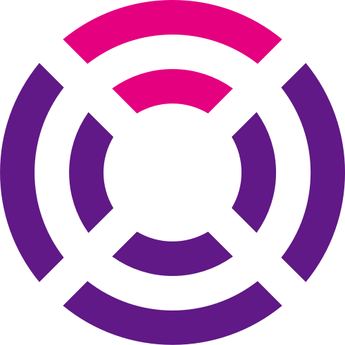 紫色粉色圆形矢量logo图标