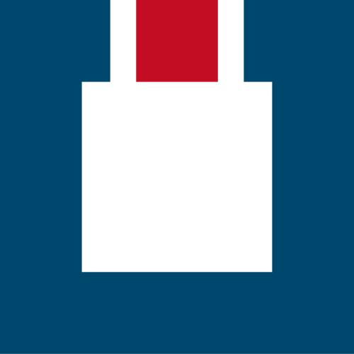 红色蓝色方块矢量logo图标
