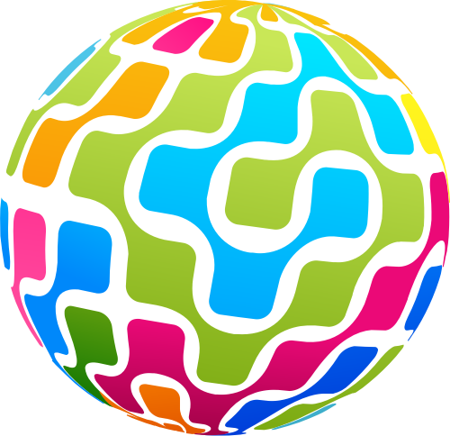彩色球体矢量logo图标