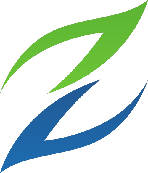 绿色蓝色字母Z矢量logo图标