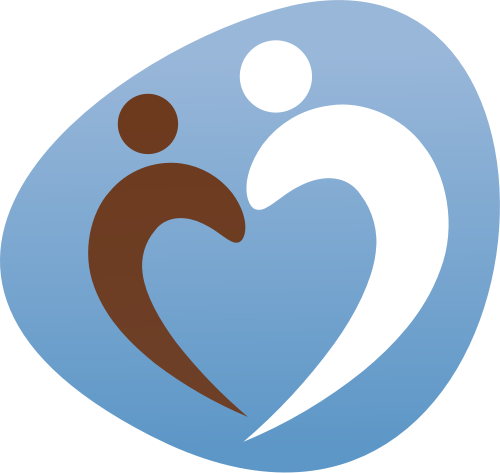 蓝色母婴心形矢量logo图标 logo png