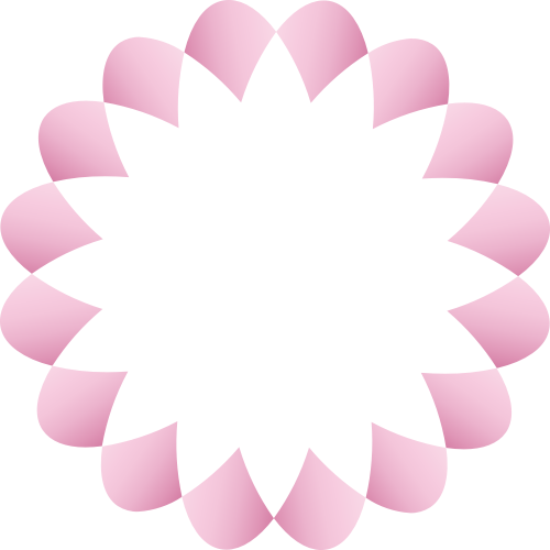 粉色圆形矢量logo图标