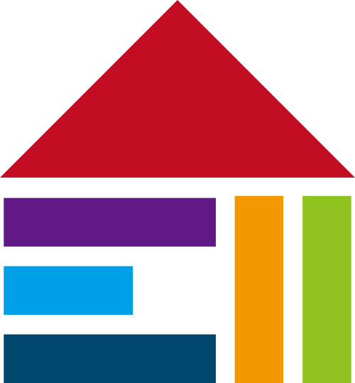 彩色房子矢量logo图标