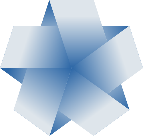 蓝色花朵矢量logo图标 logo png