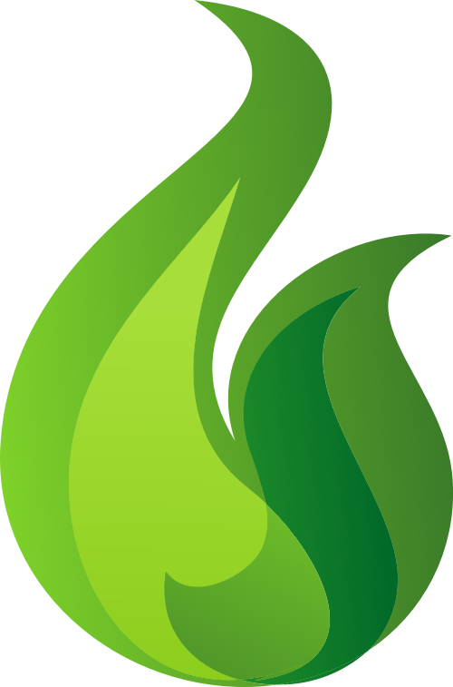 绿色树叶矢量logo图标