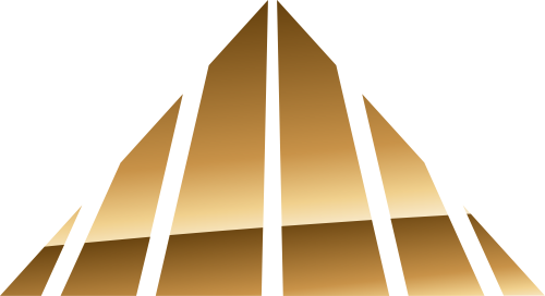 金色三角形矢量logo图标 logo png