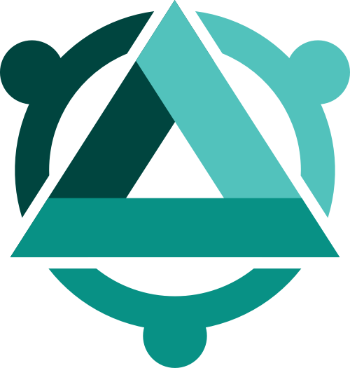 绿色三角圆环矢量logo
