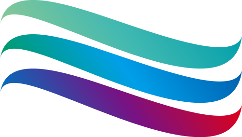 彩色三条丝带矢量logo图标 logo png