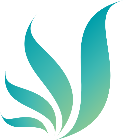 蓝绿色翅膀logo元素 logo png