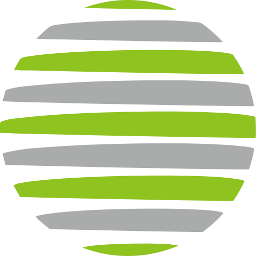 绿色灰色球体矢量logo