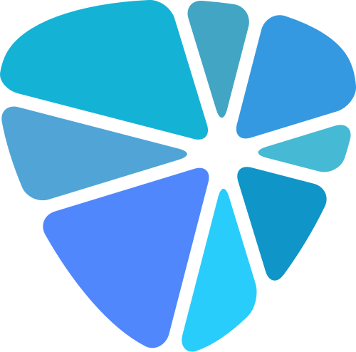 蓝色盾牌矢量logo图标 logo png