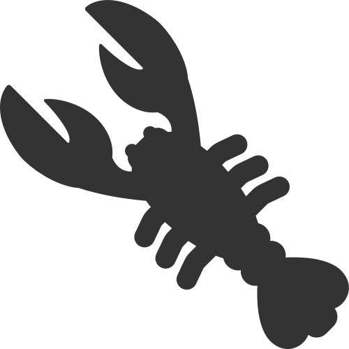 黑色皮皮虾矢量logo图标 logo png