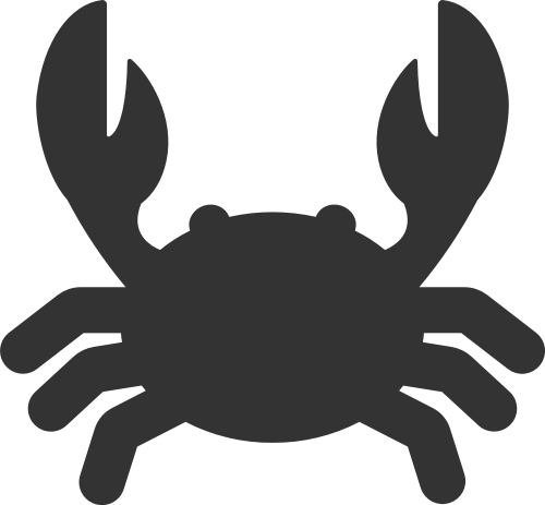 黑色螃蟹矢量logo图片 logo png