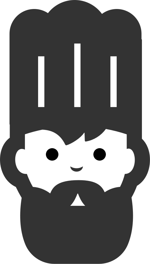 黑色厨师矢量logo图标 logo png