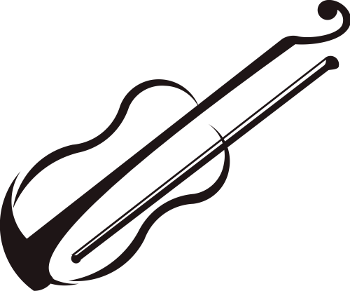 黑色小提琴矢量logo图片 logo png