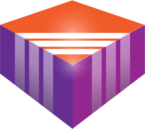 紫色橙色立方体矢量logo logo png