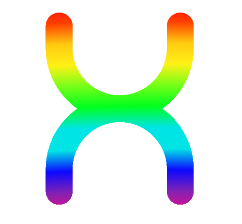 彩色字母X矢量logo图标 logo png