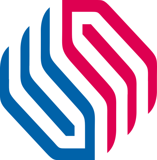 红色蓝色金融矢量logo图标