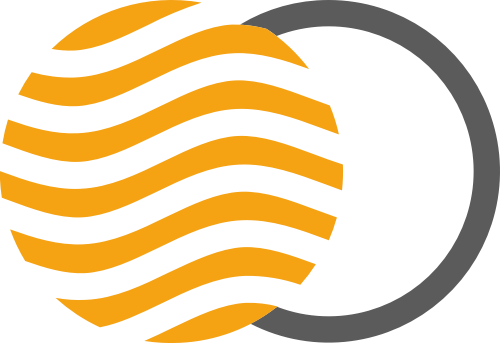 黄色灰色球形矢量logo图标