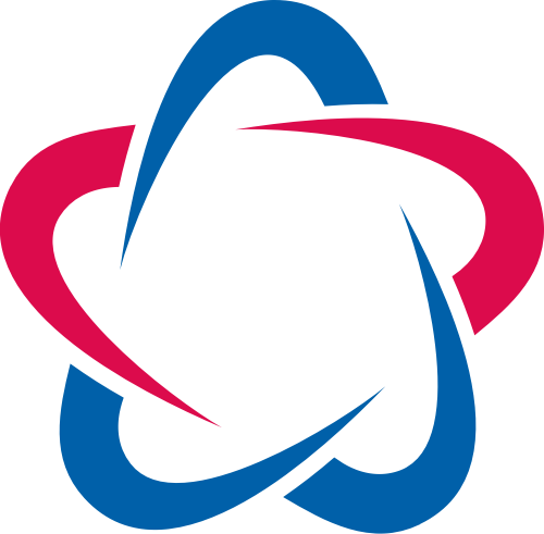 红色蓝色花朵矢量logo图标 logo png