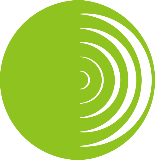 绿色圆形矢量logo图标