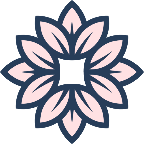 粉色花朵矢量logo