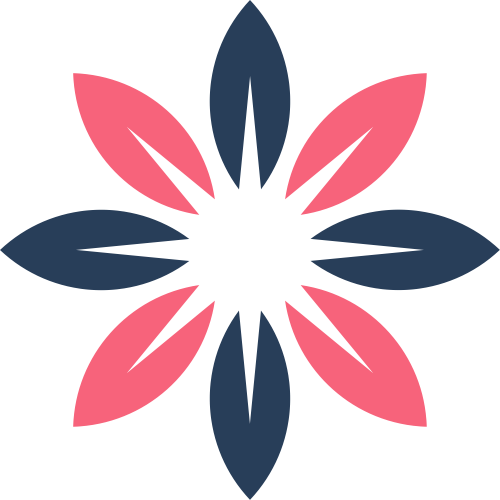 红色黑色花朵矢量logo元素 logo png