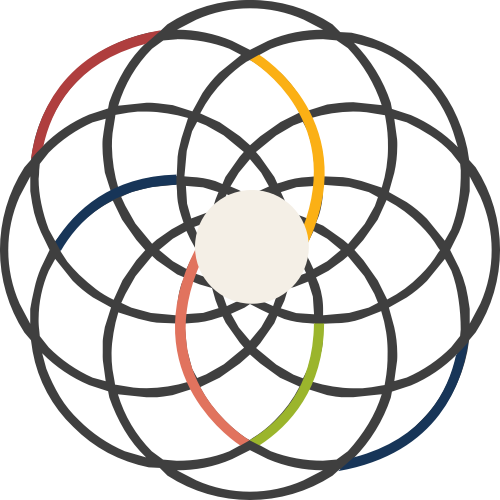 彩色圆商务矢量logo图标