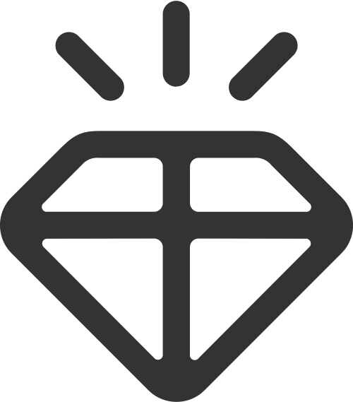 黑色钻石矢量logo元素LOGO图标素材 - 标小智