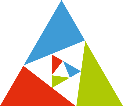 红绿蓝三角形矢量logo元素 logo png
