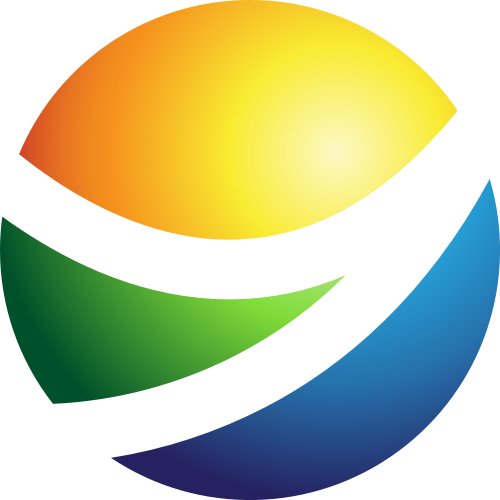 彩色球形矢量logo