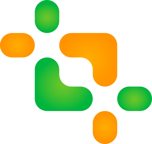 黄色绿色科技矢量logo元素 logo png
