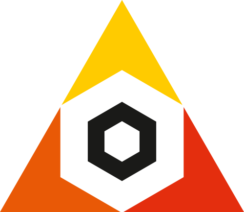 彩色三角形矢量logo元素