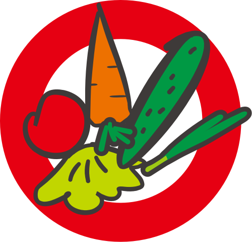 彩色蔬菜圆形矢量logo
