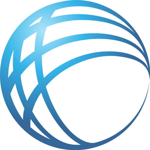 蓝色球形矢量logo logo png