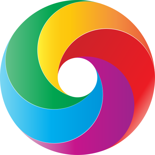 彩色圆环矢量logo